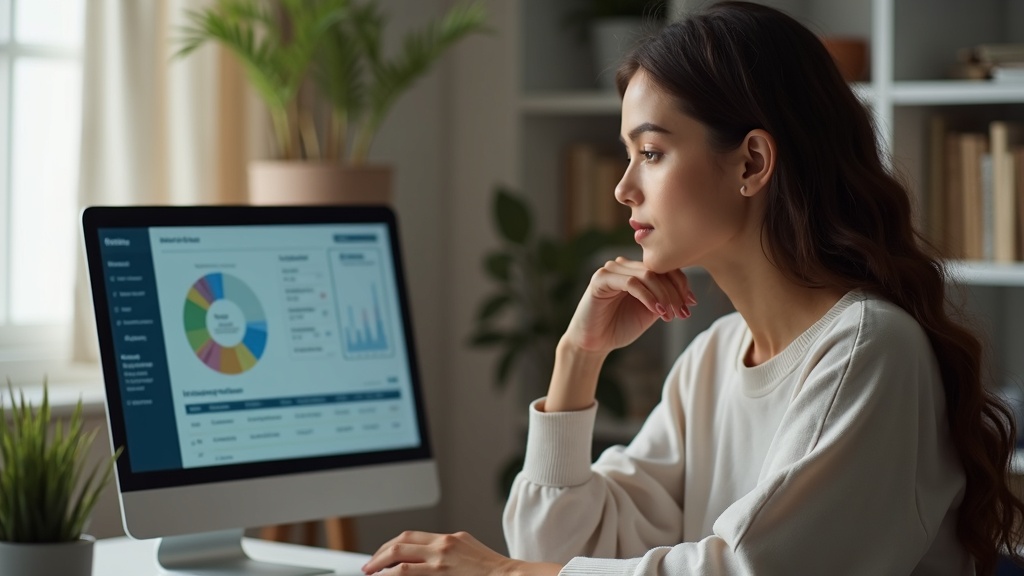 Content creator analyzing income data